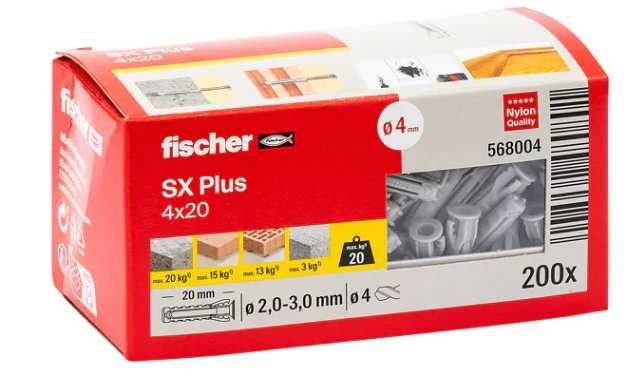 Diblu de expansiune Fischer SX Plus 4 x 20