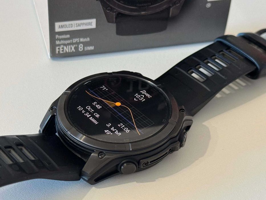 Бартер! Гаранция! Garmin Fenix 8 Amoled | Sapphire 51mm Premium Multisport GPS