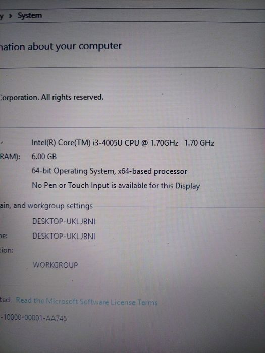 Laptop Lenovo G40-80