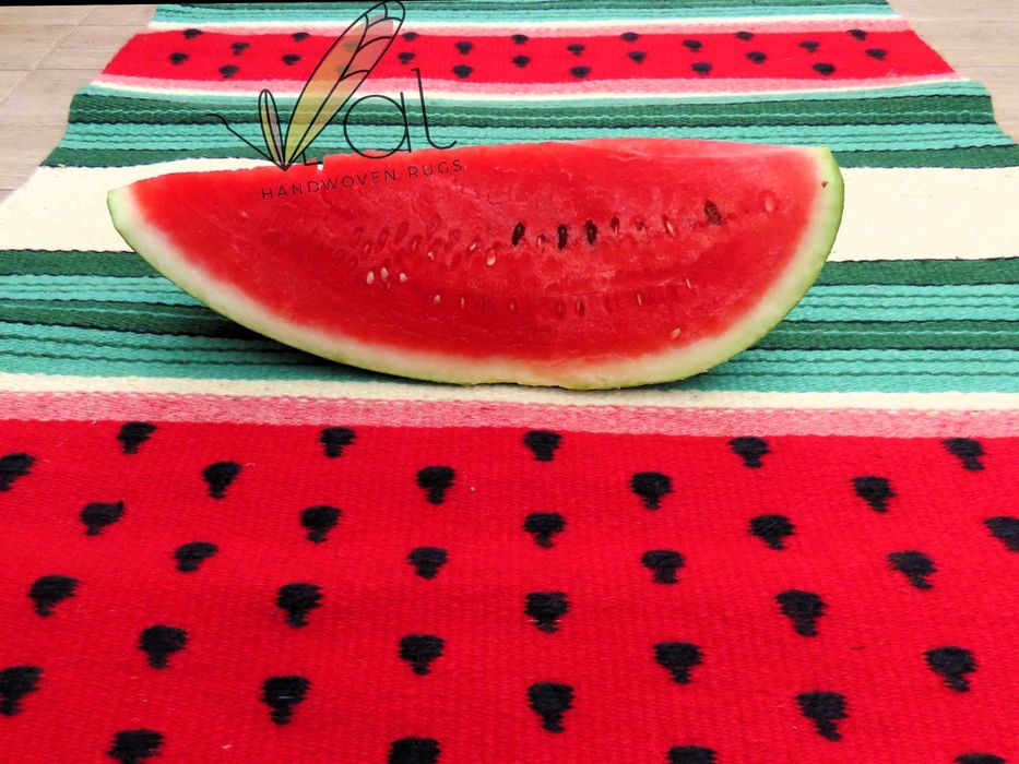 Ръчно тъкана черга диня