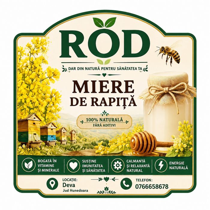 Miere naturală Rapiță