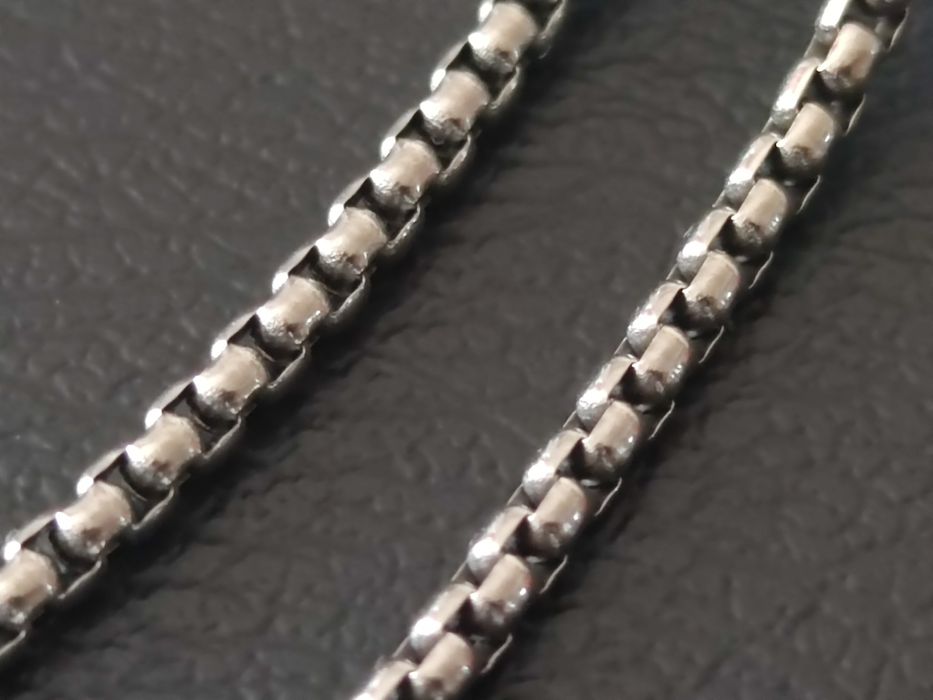 Lanț titan (titanium) pur, 3 mm, 55 cm