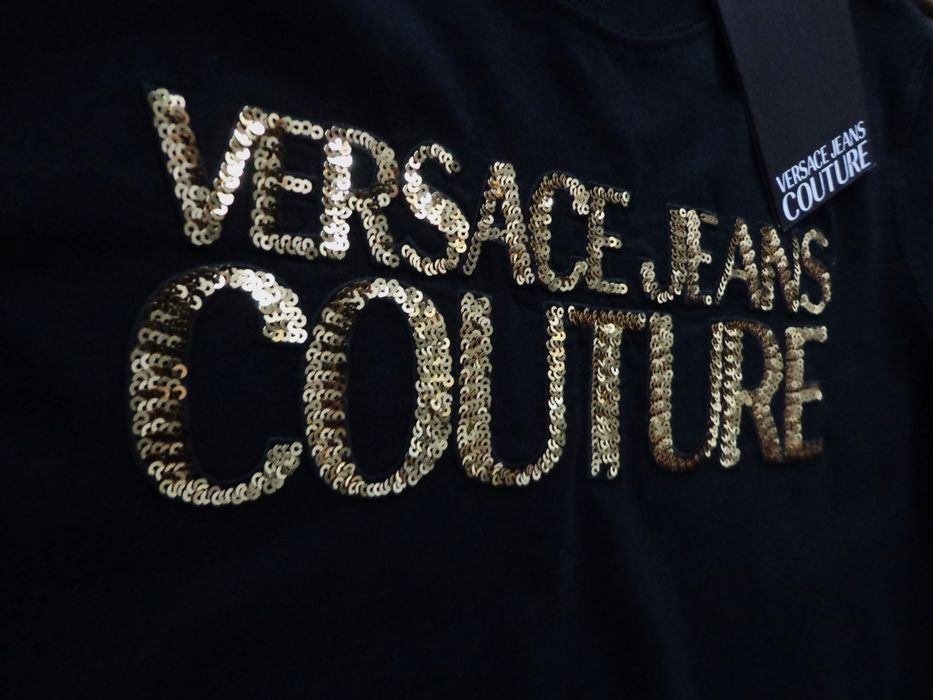 Дамска тениска Versace Jeans Couture Sequin logo T-shirt