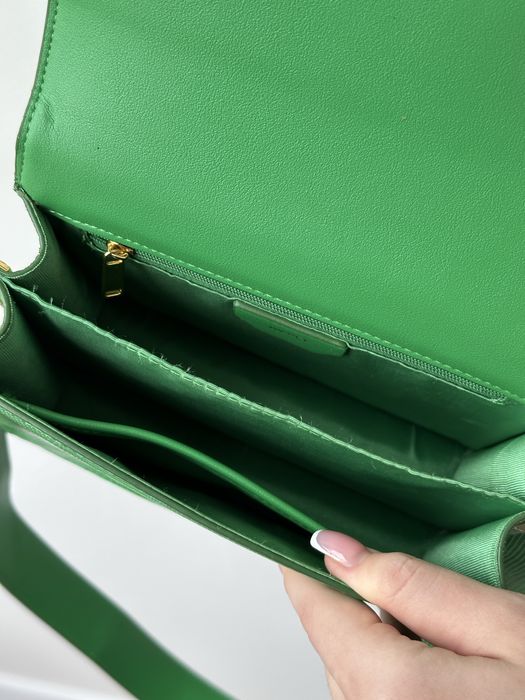 Сумка JW PEI Mini Flap Bag — Grass Green Lizard