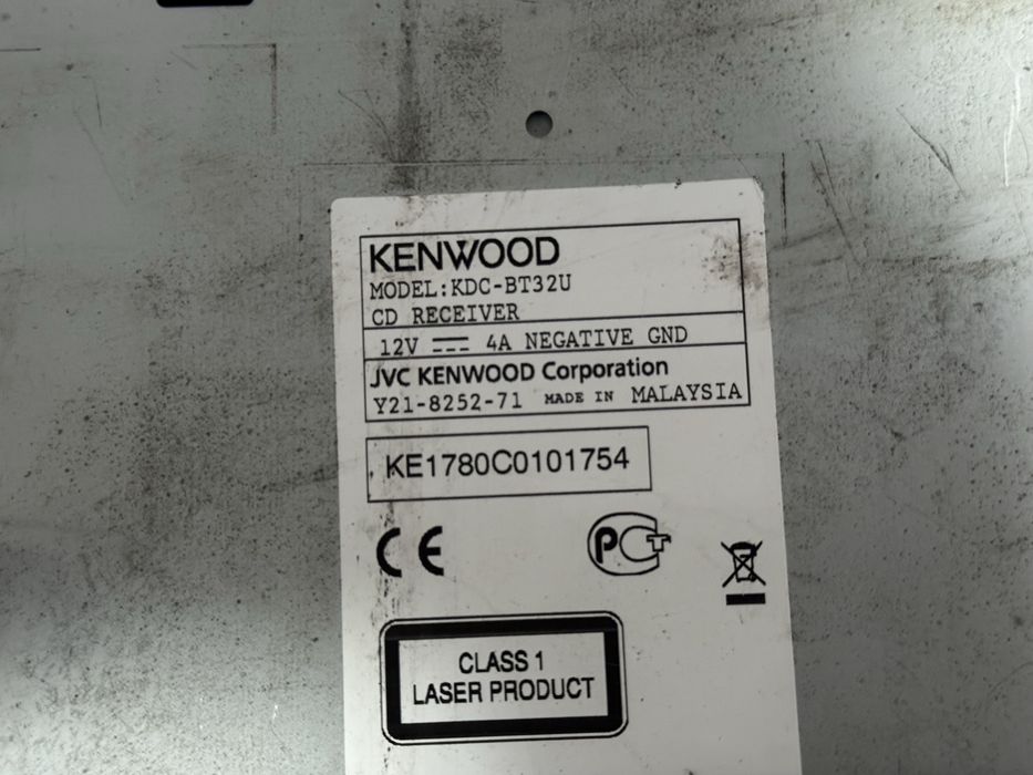 Радио/CD Kenwood 220w/BT/Aux/Usb/CD.