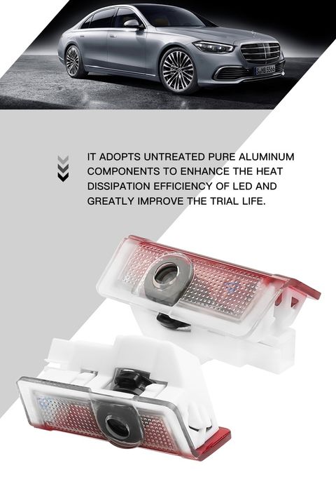 Set 2 Holograme usa Mercedes Benz Welcome light