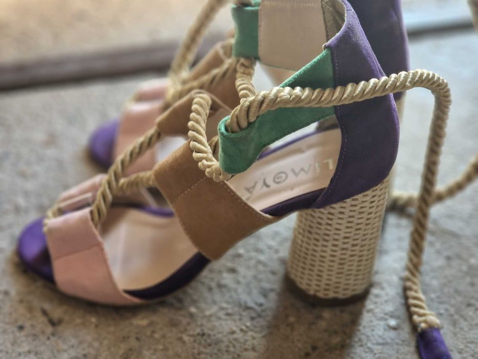 Дамски сандали на ток 39 номер