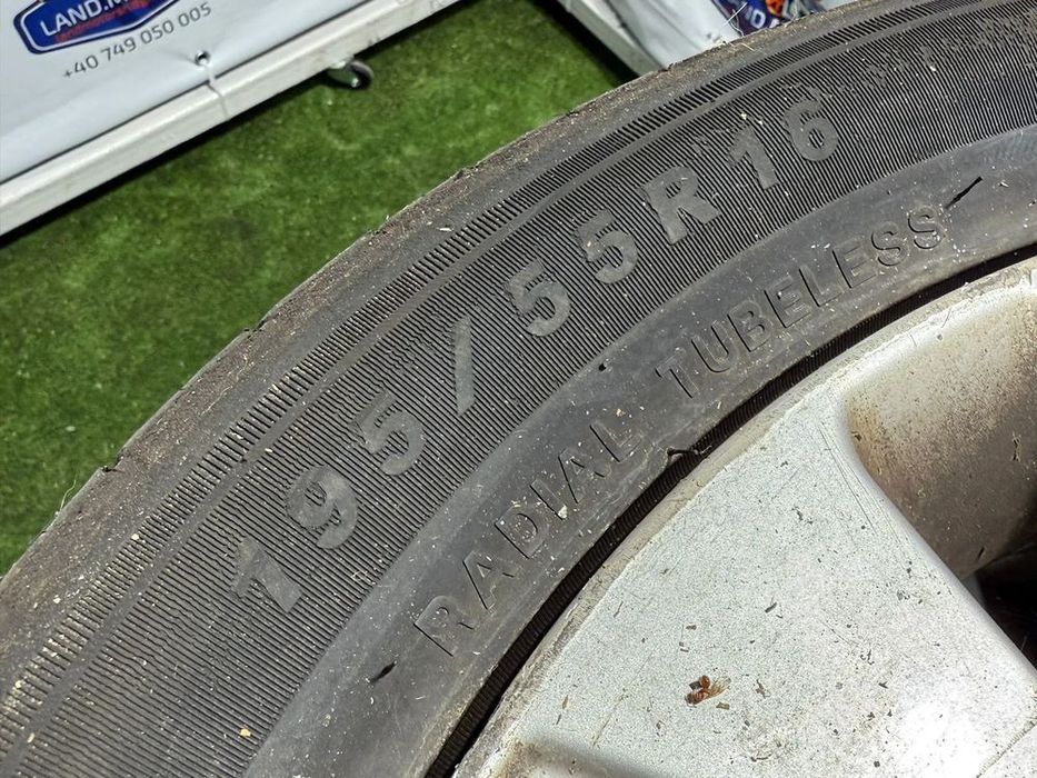 JANTE KIA R16 / 4x100 / RIO 2 / 6JX16 OFFSET 48 / 195/55 R16 /  + CAUCIUCURI (X4)