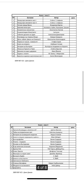 Продавам стари книги