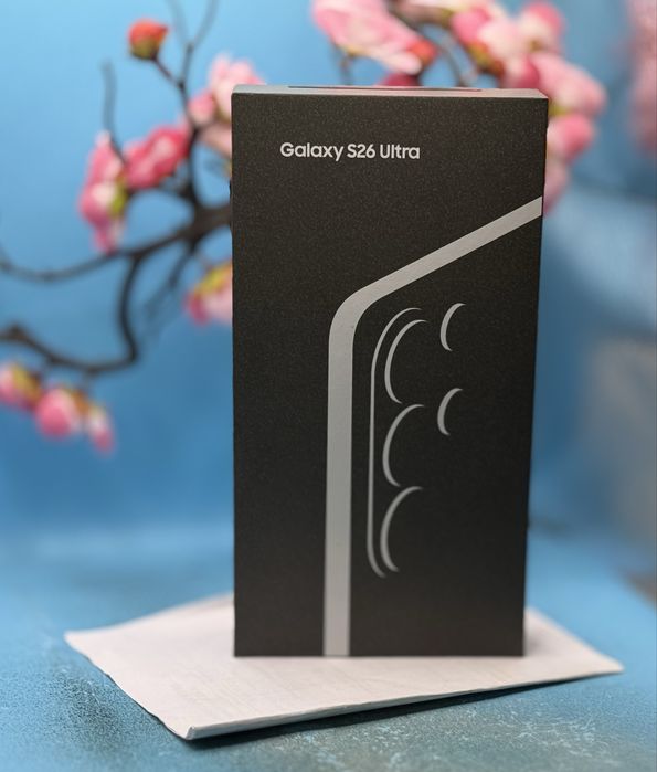 НОВО!!! Samsung Galaxy S26 Ultra, Dual SIM, 12GB RAM, 512GB, 5G, Black + подарък адаптер