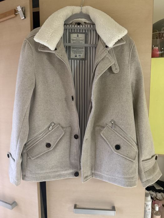 Яке Brunello Cucinelli с кашмир бленд и козина от норка