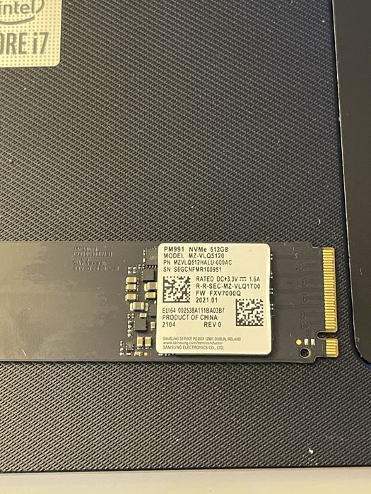 SSD M2 NVMe samsung 512gb