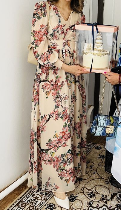 Платье шифоновое нарядное красивое