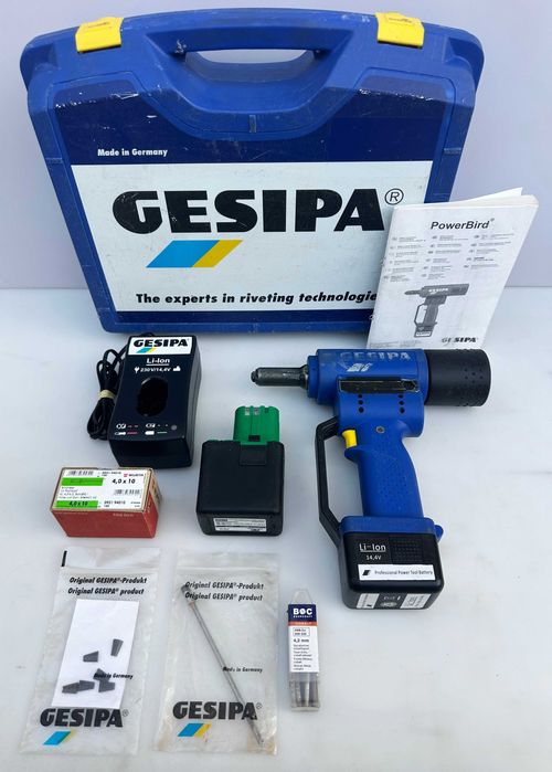 GESiPA ACCU BiRD - Акумулаторна нитачка 14.4V за поп-нит