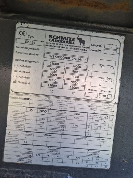 Semiremorca schmitz gotha 47mc