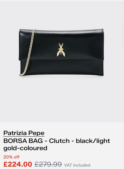 Patrizia Pepe Оригинална Чанта, купена за 259€, продава се за 129€, Нова