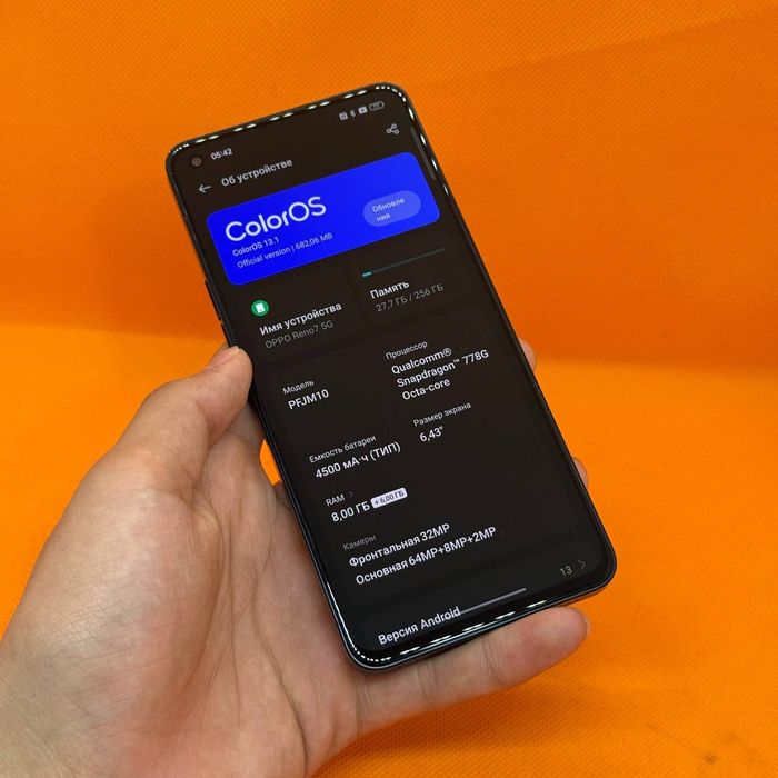 Oppo reno 7 sotiladi dastavka bor