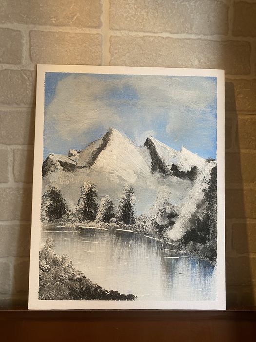 Tablou peisaj de iarnă