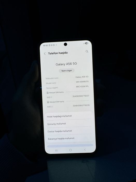 Samsung a56 5g 8 / 256