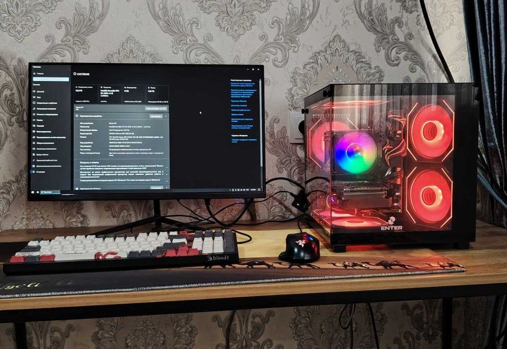 Игровой ПК 32 GB DDR4  NVIDIA GeForce RTX 2060 Manitor 24 100 hz