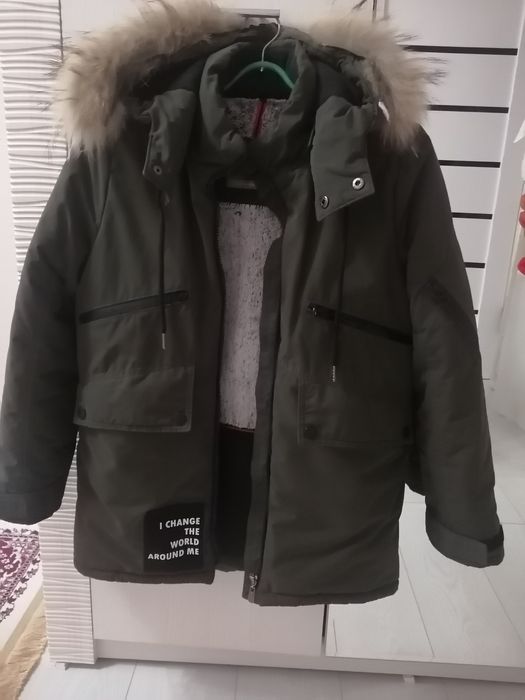 Ер балаға қысқа арналған қалың куртка