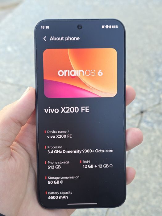 Vivo X200 FE, 12/512