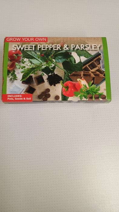 Семена за разсад на чери домати/босилек и сладка чушка/магданоз