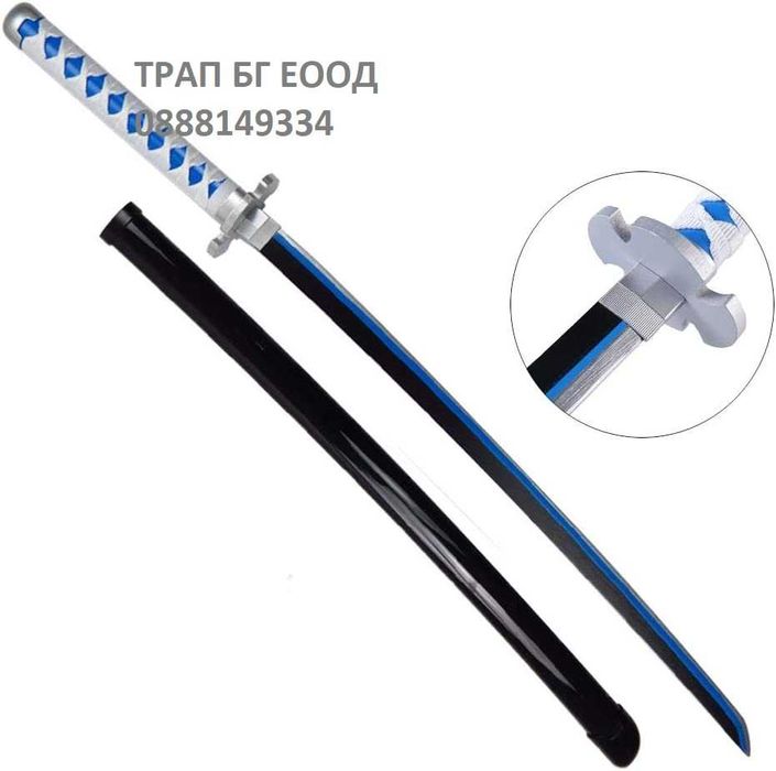 Demon Slayer Katana Cosplay Катана Острие от БАМБУК Аниме 80 и 104  см
