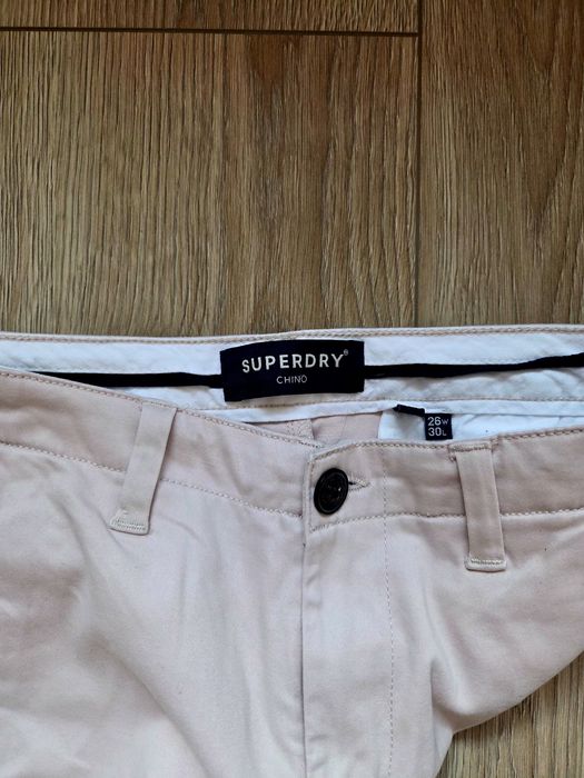 Дамски панталон Superdry Chino W26 L30 – нов, бледо розов