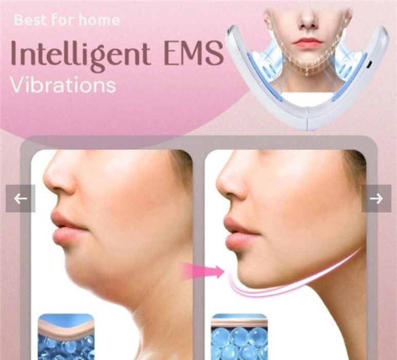 Уред за терапия на лице и двойна брадичка EMS V face beauty meter