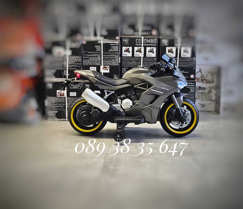 ТОП ЦЕНА!НОВО!Акумулаторен мотор Surfer GREAY с 12V,мека седалкака,USB