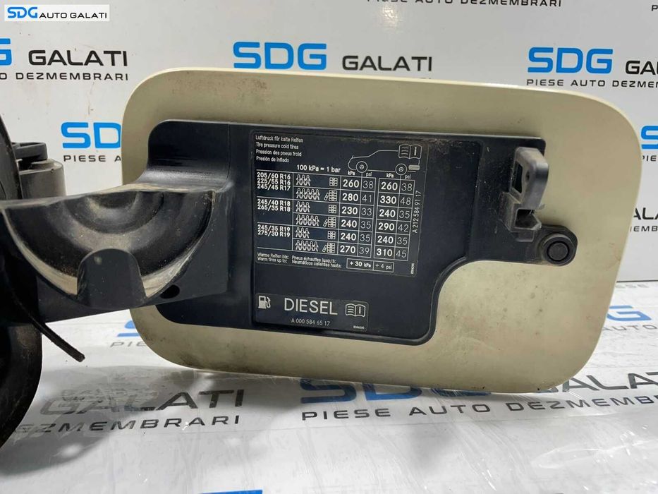 Usa Usita Capac Clapeta Buson Rezervor Mercedes Clasa E Class W212 2009 - 2012 Culoare 623 Cod A2126300067 [C3298]