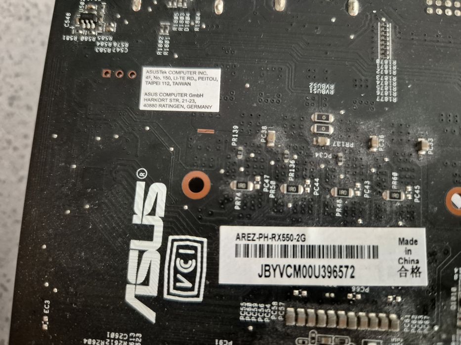 Placa Video Asus Rx550 2G