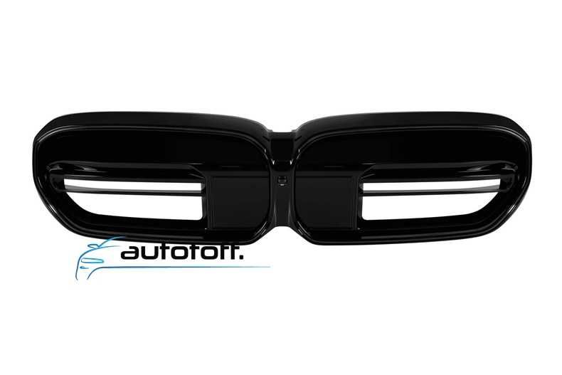 Grila iluminata compatibila cu BMW G30 G31 Facelift (20-23) Negru lucios cu LED