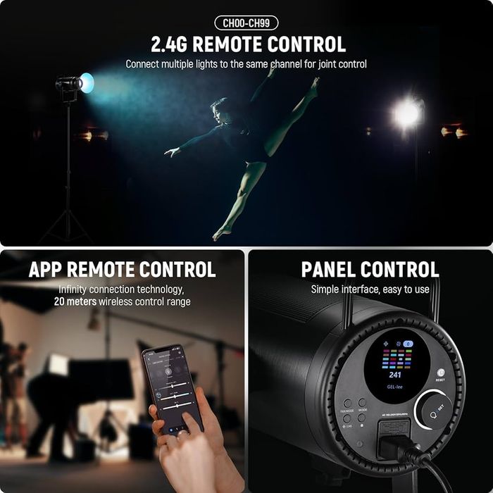 Проф. RGB диодно осветление. 200w.  Фото. Видео. Софтбокс. камера.