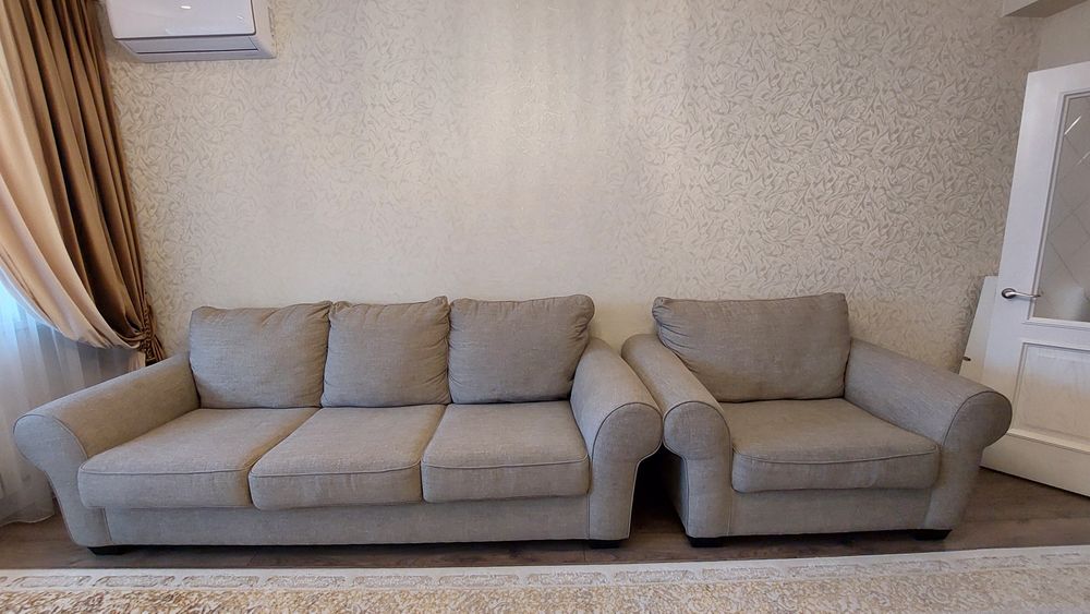 Диван +кресло 2-х местное