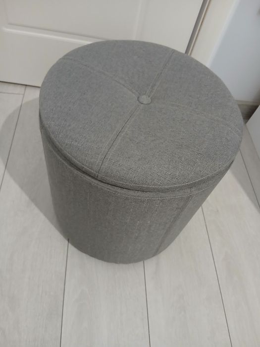 Taburet cu depozitare gri