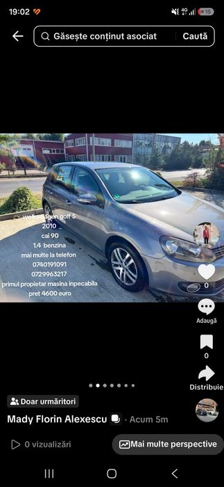 De vanzare volkswagen golf 5
