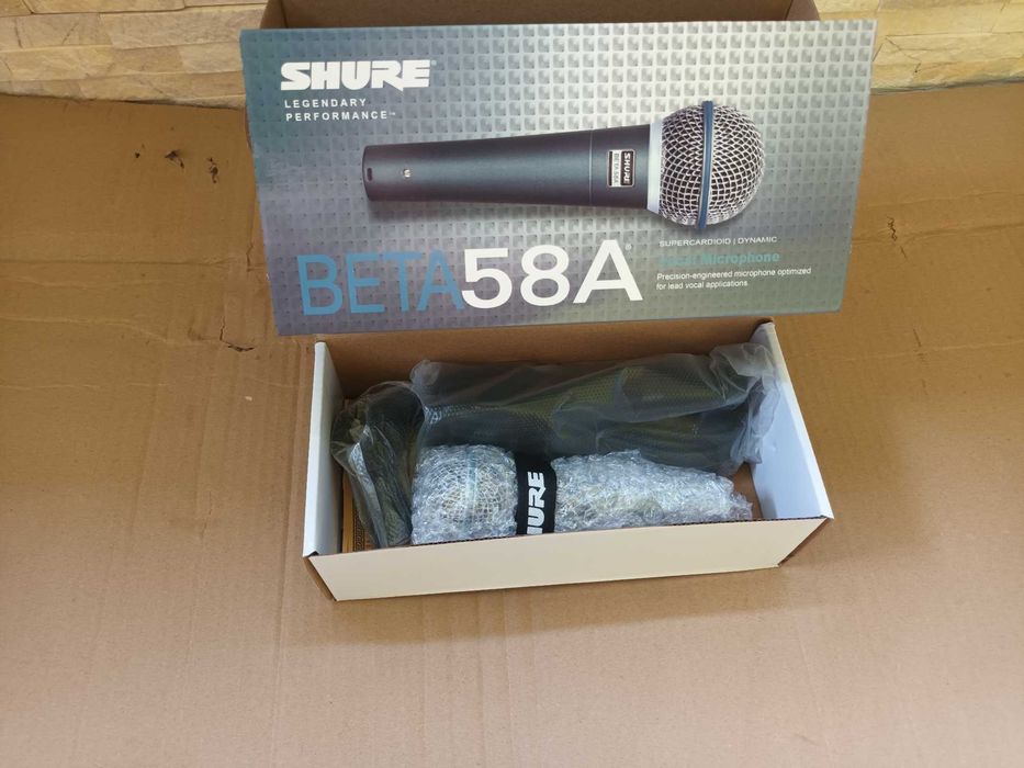 Microfon profesional tip Shure Beta 58A Microfon tobe/percutie/studio