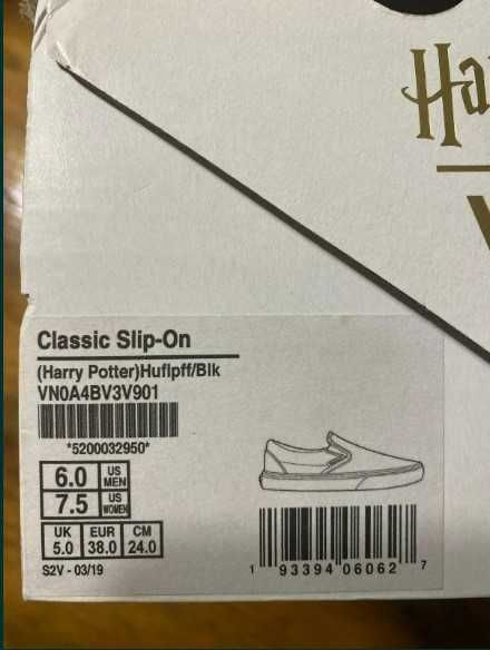 Vans Harry Potter Hufflepuff/Ванс Хари Потър кецове размер 38