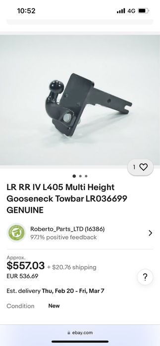 Carlig Tractare Range Rover L405 Modelul 2013-2022