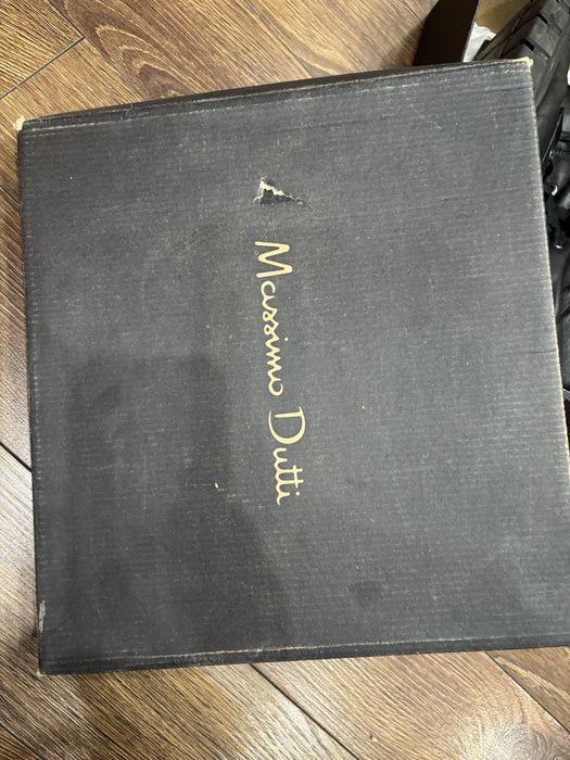 Кожанные сапоги от Massimo dutti