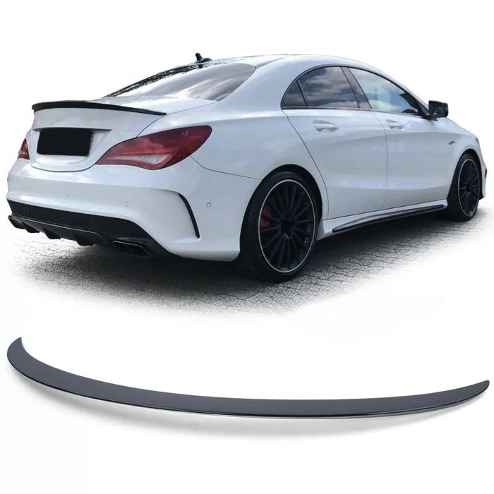Спойлер лип за багажника – Mercedes W117 CLA Class черен гланц