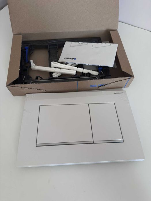 Geberit Sigma30 - Clapetă de acționare WC, negru si alb 115.883.KM.1