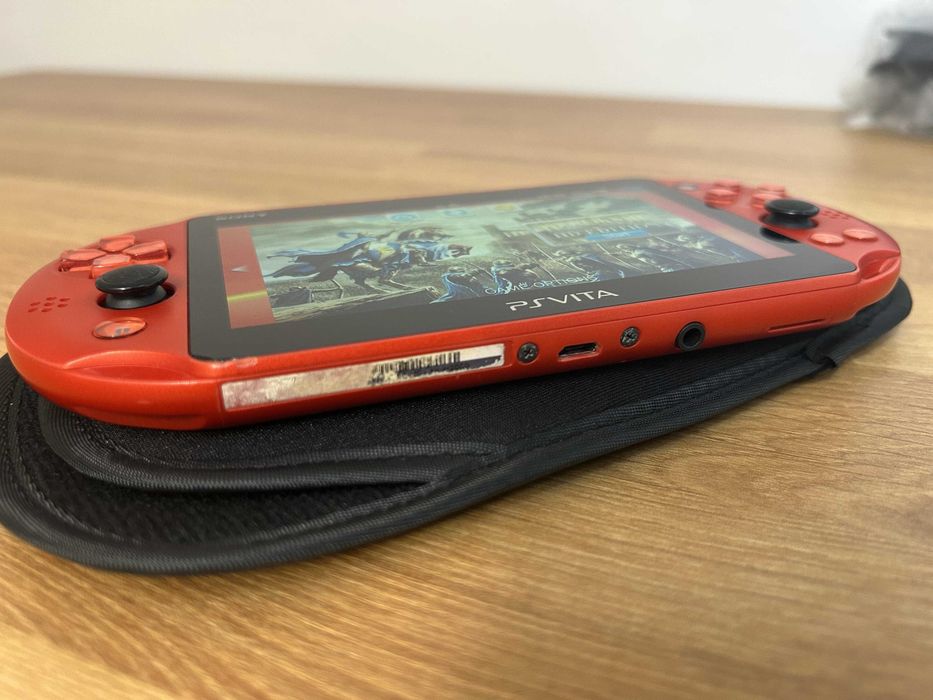PS Vita Slim Metallic Red modată — culoare rara Japonia, 128GB