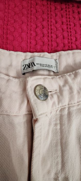 Blugi Zara roz pudrat măr.46