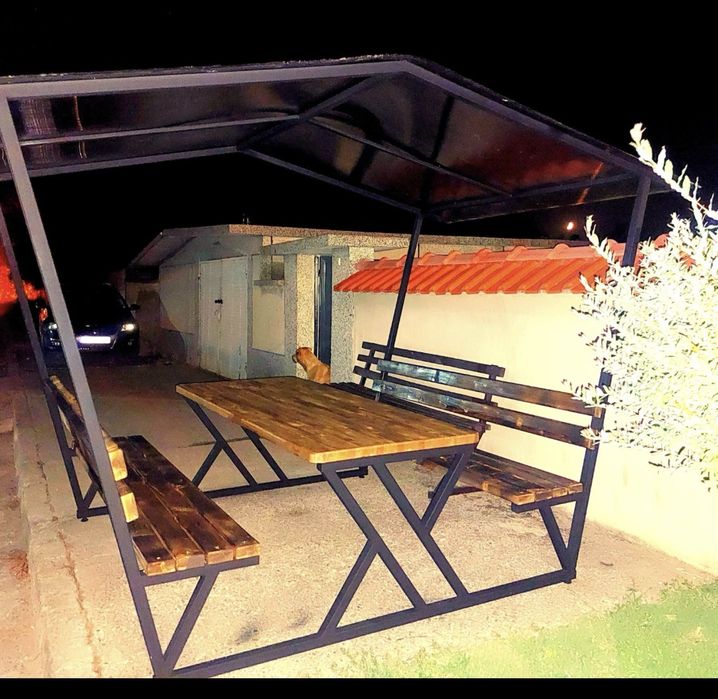 Метални крака за маса 180 лв и стелаж за плодове и зеленчуци