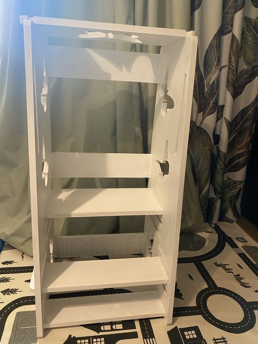 Turn de invatare - learning tower alb fluturasi