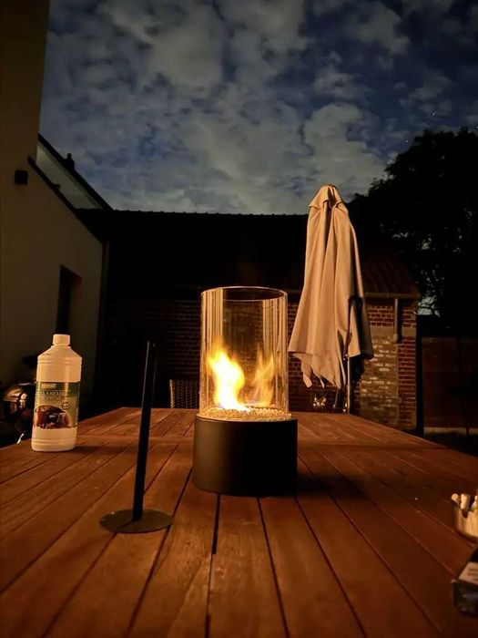 Преносима Биокамина от стомана 28 х 16 см, на биоетанол, био камина