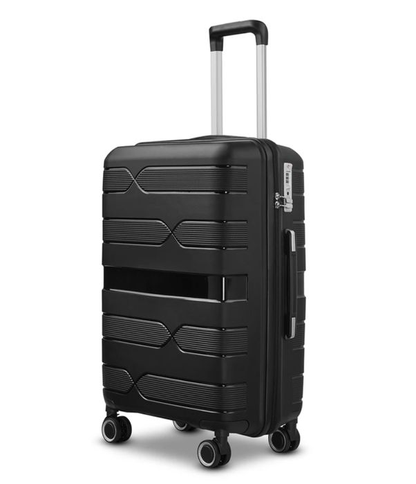 Комплект куфари 3 бр. | Лек и здрав твърд полипропилен, 4 колела 360°